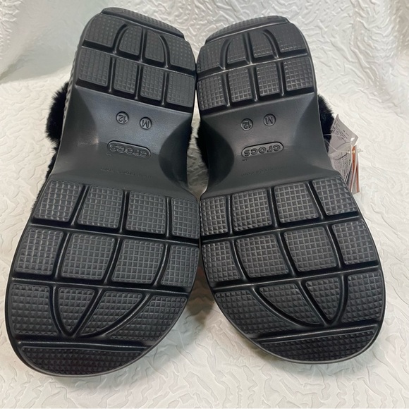 Crocs Stomp Lined Quilted Clog Black Men’s 12 Women’s 14 NEW - Picture 7 of 10
